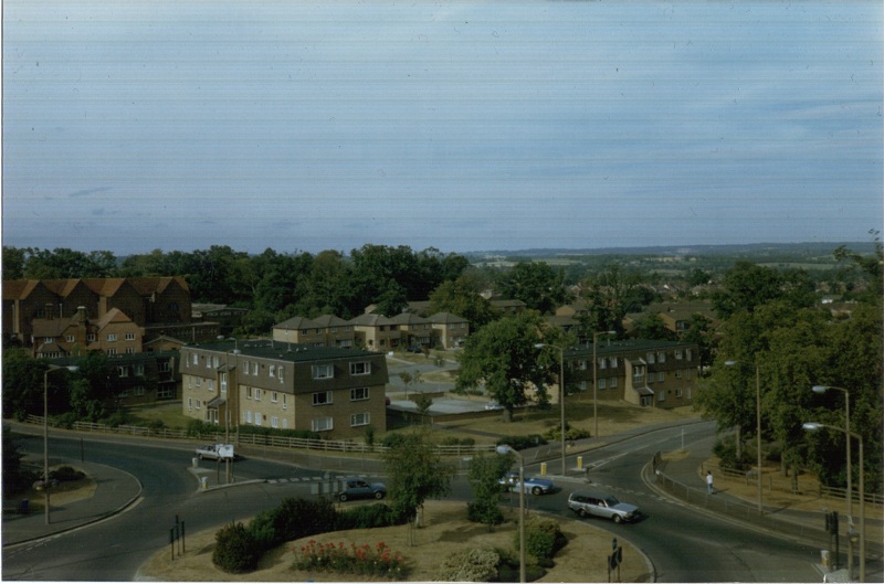 View from the Haywards Heath transmitter towards the Priory Estate.