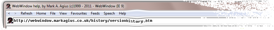  Selected IE mode now displayed on the title bar. 